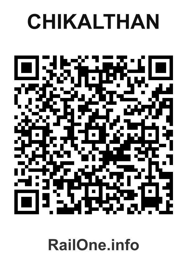 RailOne QR Code for Chikalthan station