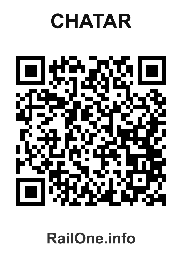 RailOne QR Code for Chatar station