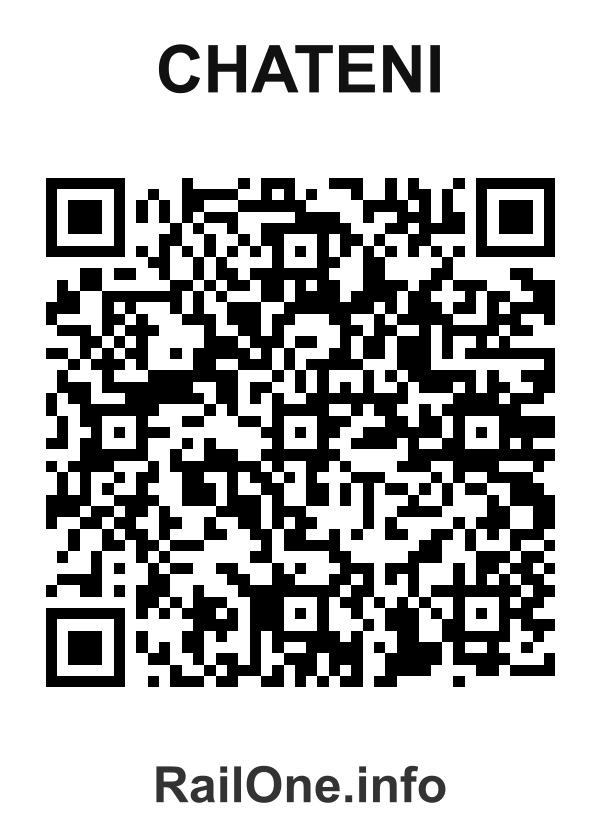 RailOne QR Code for Chateni station