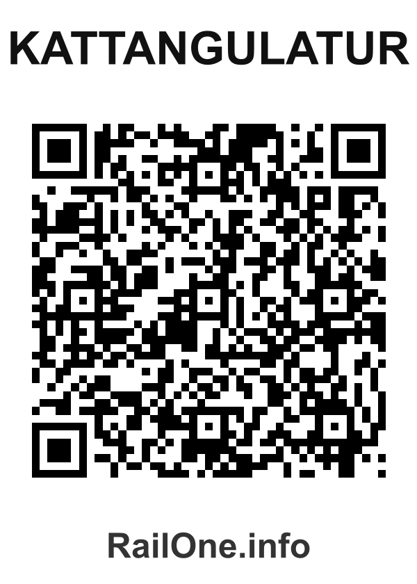 RailOne QR Code for Kattangulatur station