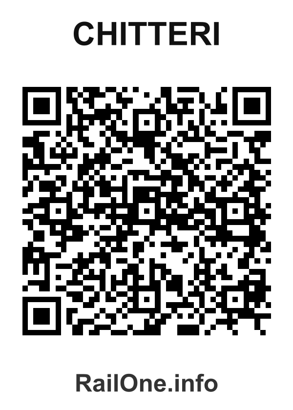 RailOne QR Code for Chitteri station