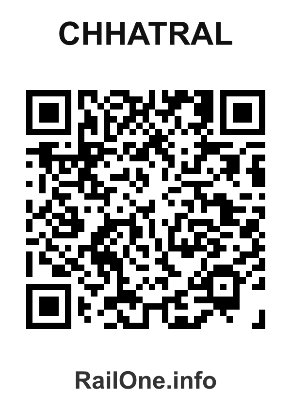 RailOne QR Code for Chhatral station