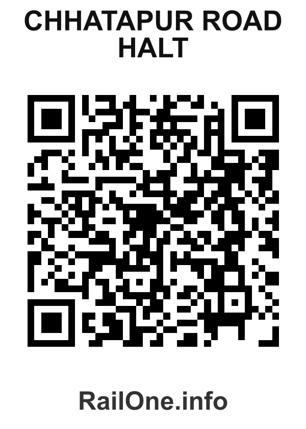 RailOne QR Code for Chhatapur Road Halt station