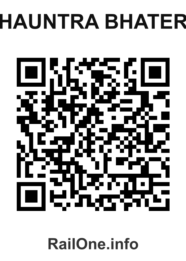 RailOne QR Code for Chauntra Bhaterh station