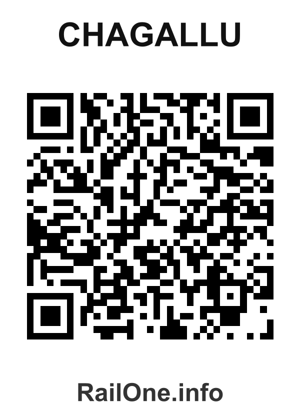 RailOne QR Code for Chagallu station