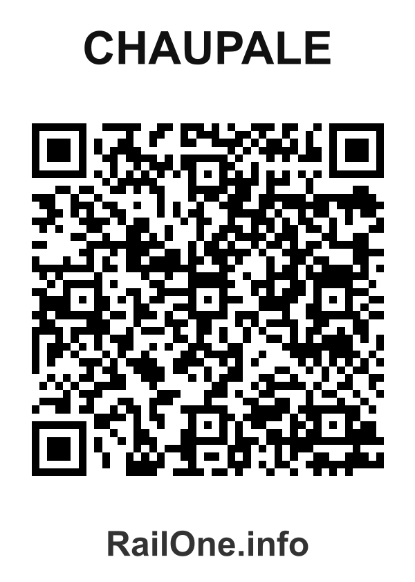 RailOne QR Code for Chaupale station