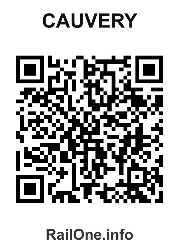RailOne QR Code for Cauvery station