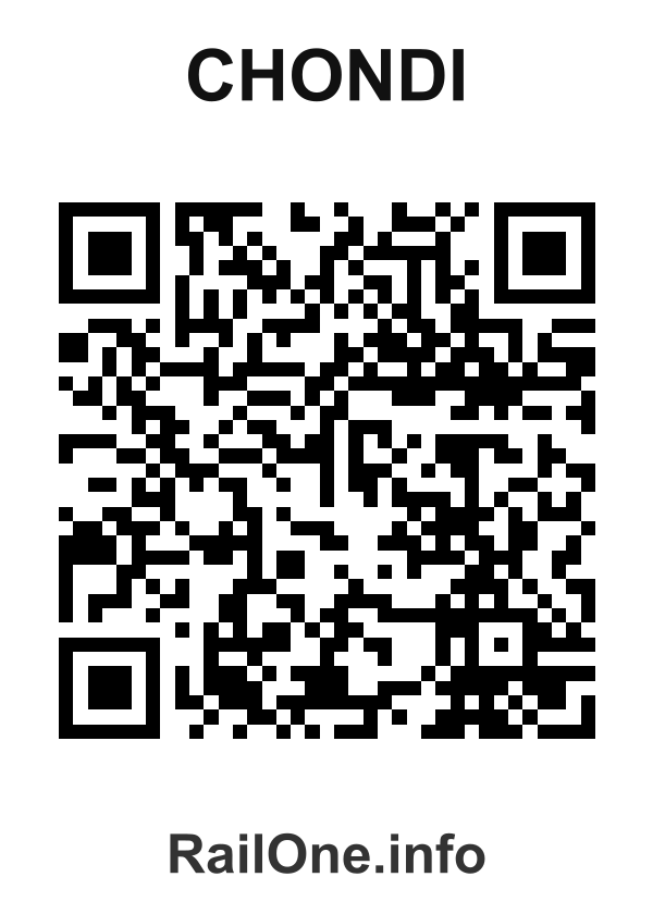 RailOne QR Code for Chondi station