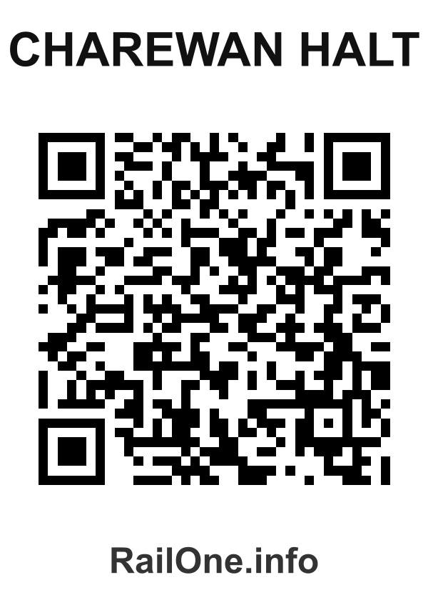 RailOne QR Code for Charewan Halt station