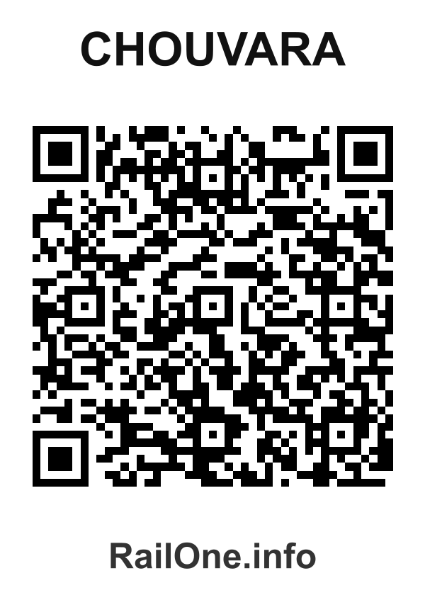 RailOne QR Code for Chouvara station