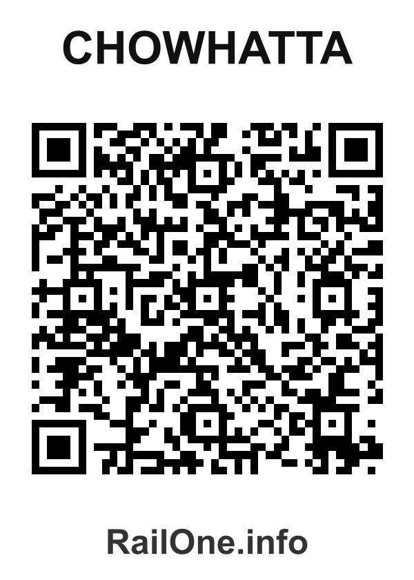 RailOne QR Code for Chowhatta station