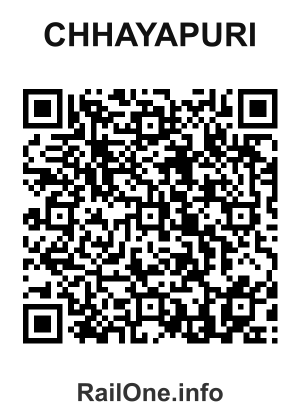 RailOne QR Code for Chhayapuri station