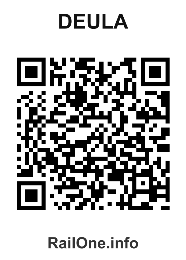 RailOne QR Code for Deula station
