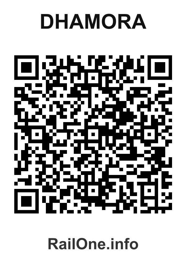 RailOne QR Code for Dhamora station