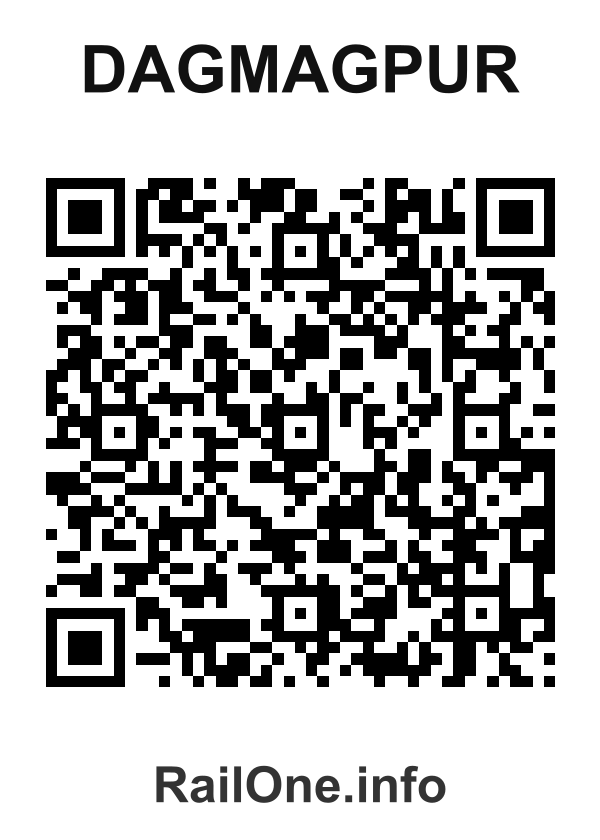 RailOne QR Code for Dagmagpur station