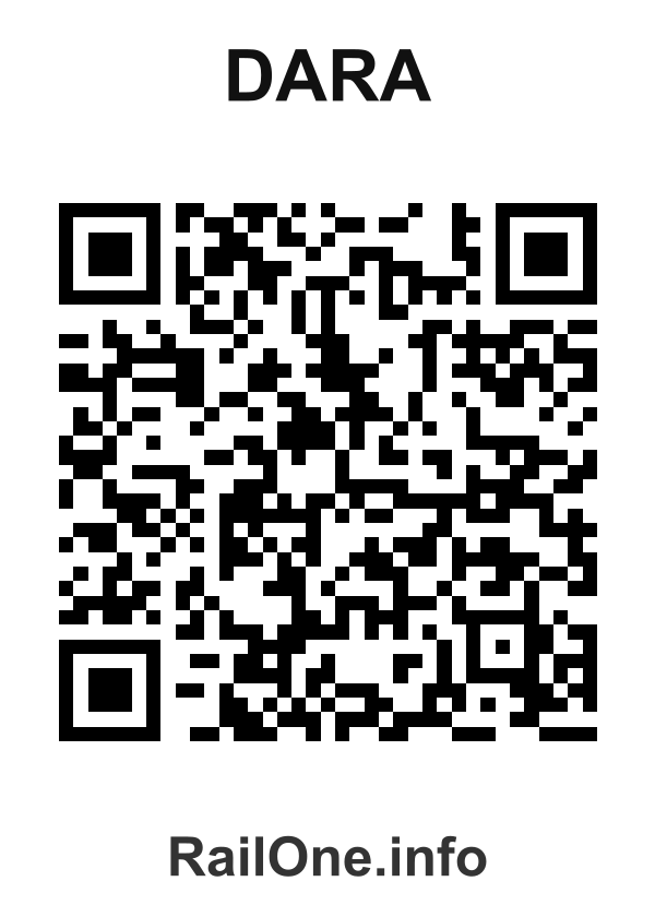 RailOne QR Code for Dara station