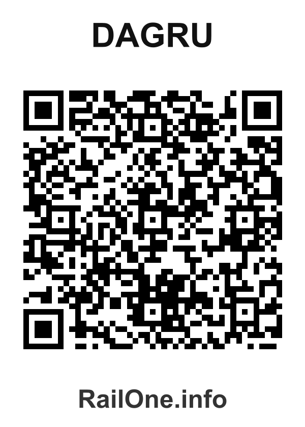 RailOne QR Code for Dagru station