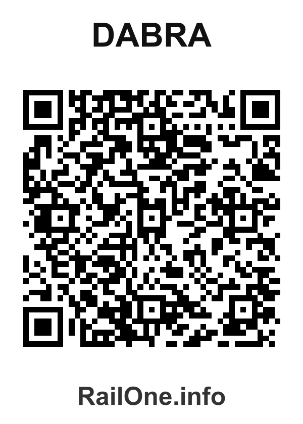RailOne QR Code for Dabra station