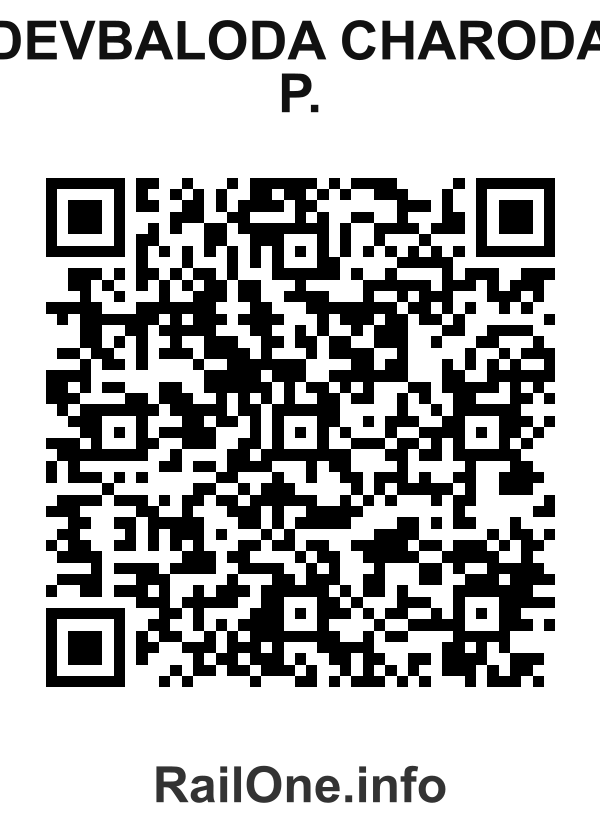 RailOne QR Code for Devbaloda Charoda P. station