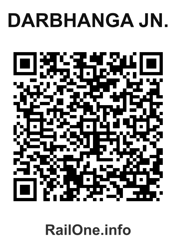 RailOne QR Code for Darbhanga Jn. station