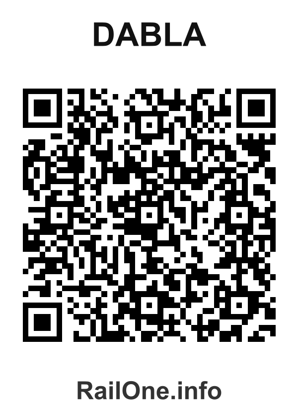 RailOne QR Code for Dabla station