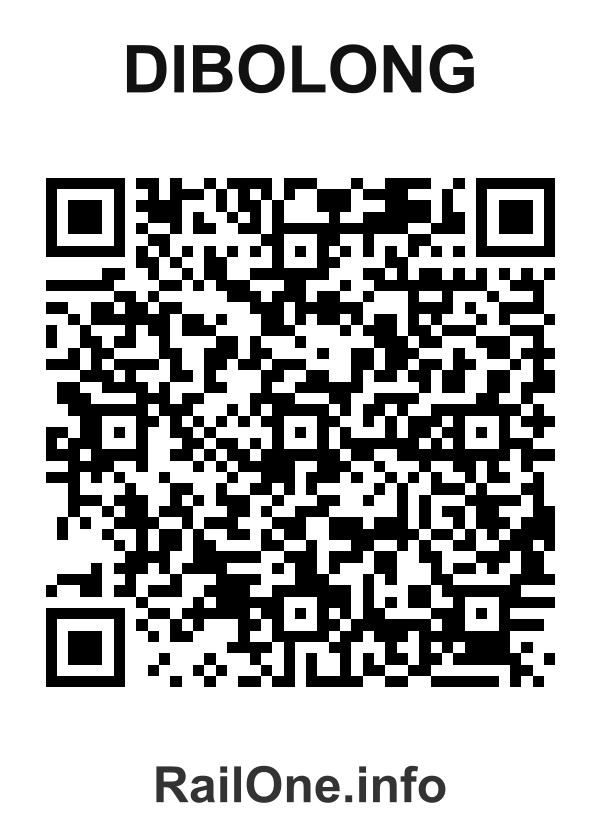 RailOne QR Code for Dibolong station