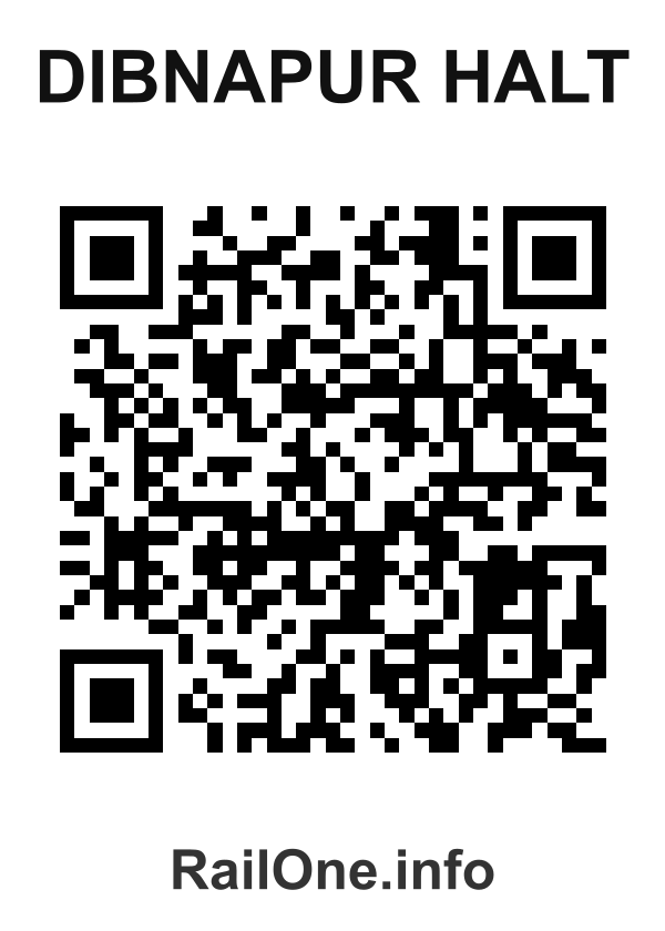 RailOne QR Code for Dibnapur Halt station