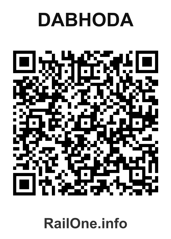 RailOne QR Code for Dabhoda station