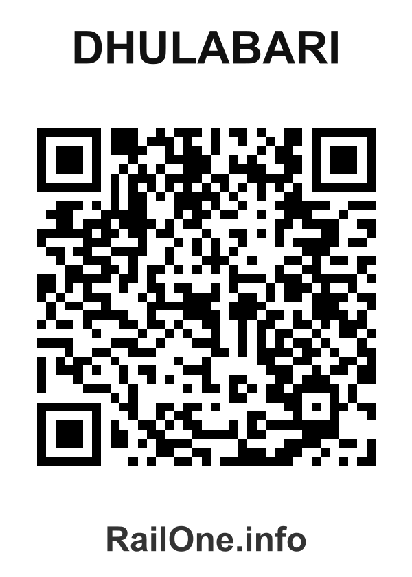 RailOne QR Code for Dhulabari station