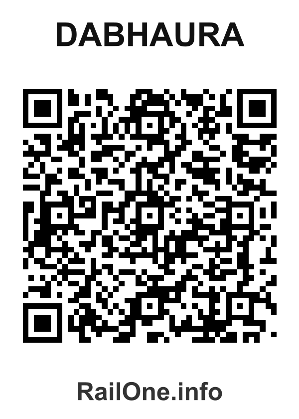 RailOne QR Code for Dabhaura station