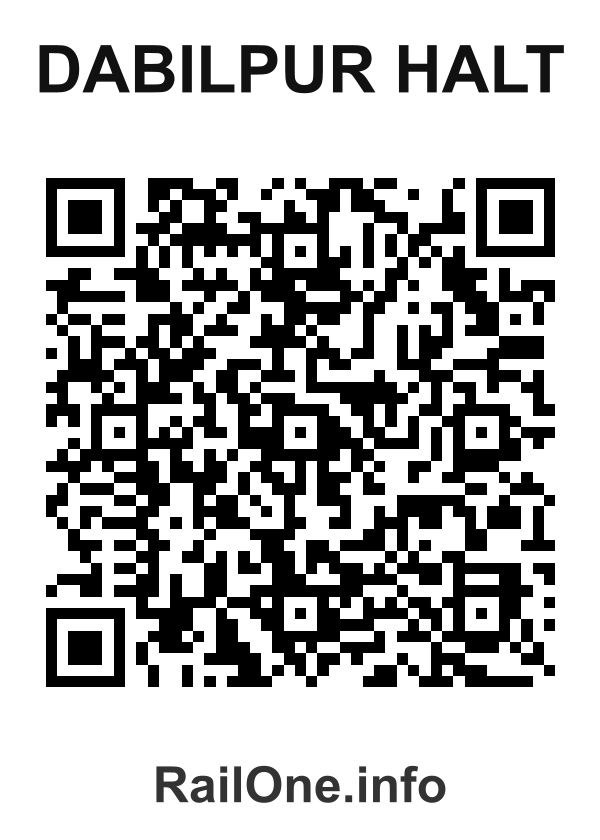 RailOne QR Code for Dabilpur Halt station