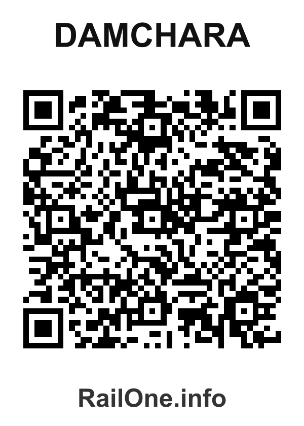 RailOne QR Code for Damchara station