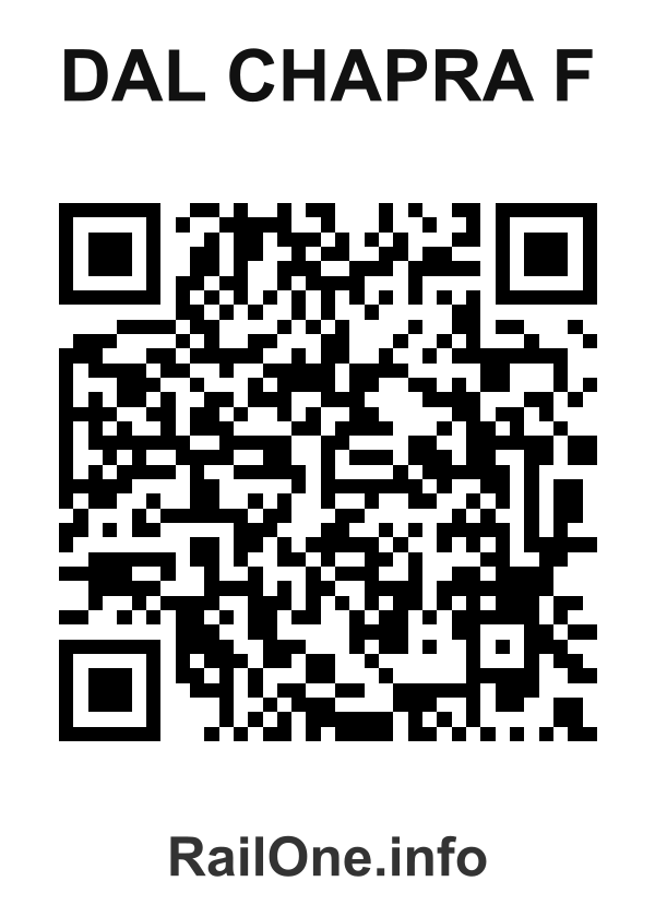 RailOne QR Code for Dal Chapra F station