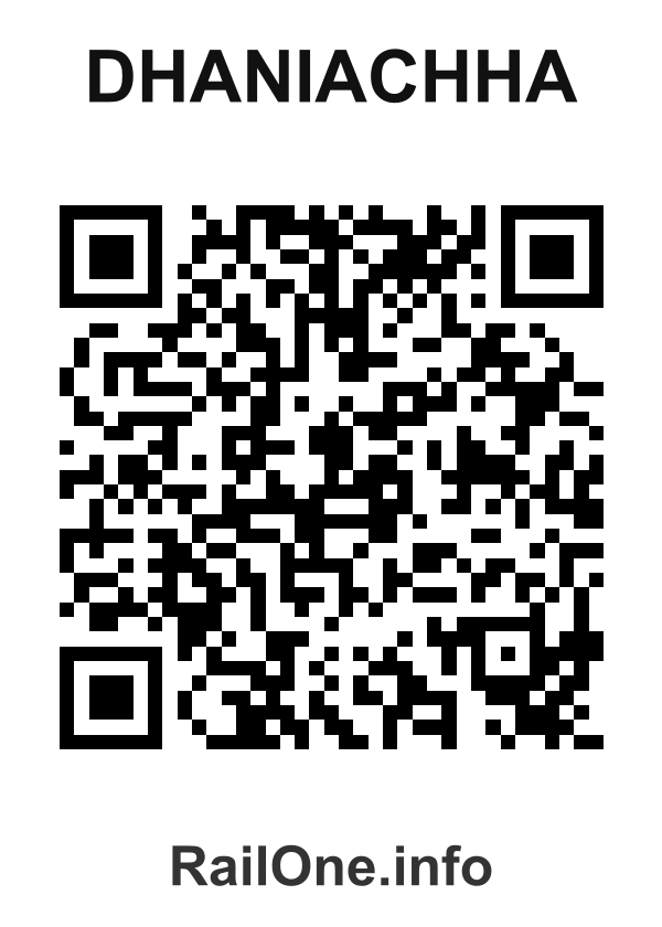 RailOne QR Code for Dhaniachha station