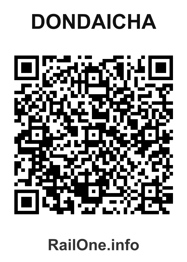 RailOne QR Code for Dondaicha station