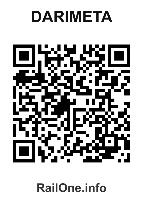 RailOne QR Code for Darimeta station