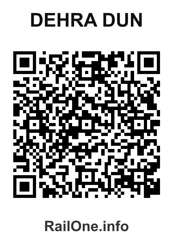 RailOne QR Code for Dehra Dun station