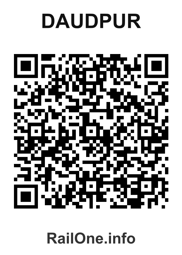 RailOne QR Code for Daudpur station
