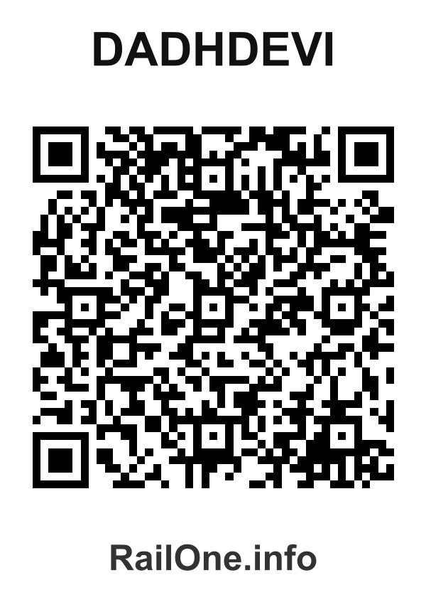 RailOne QR Code for Dadhdevi station