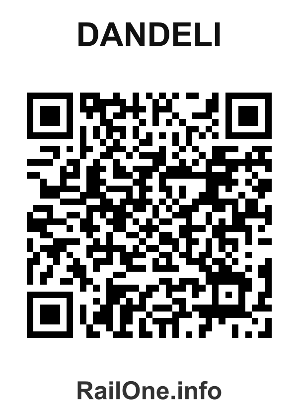 RailOne QR Code for Dandeli station
