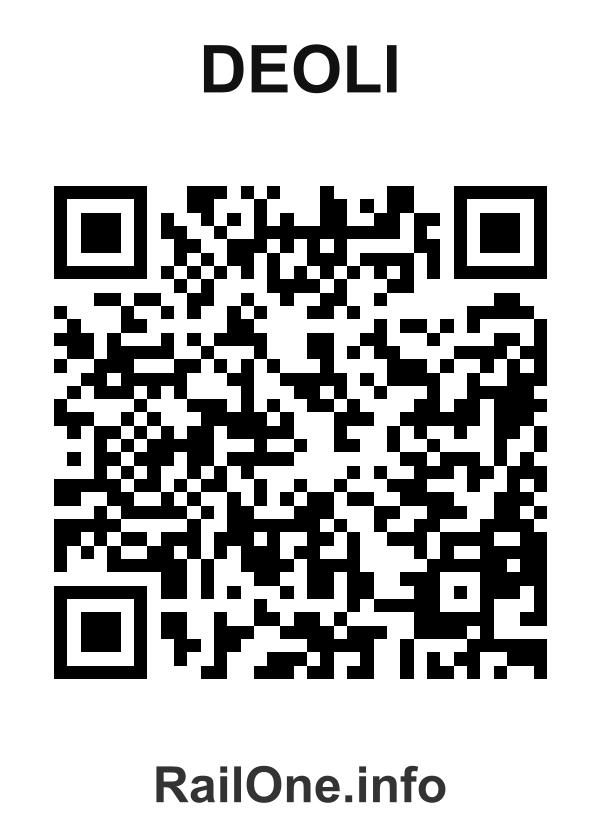 RailOne QR Code for Deoli station