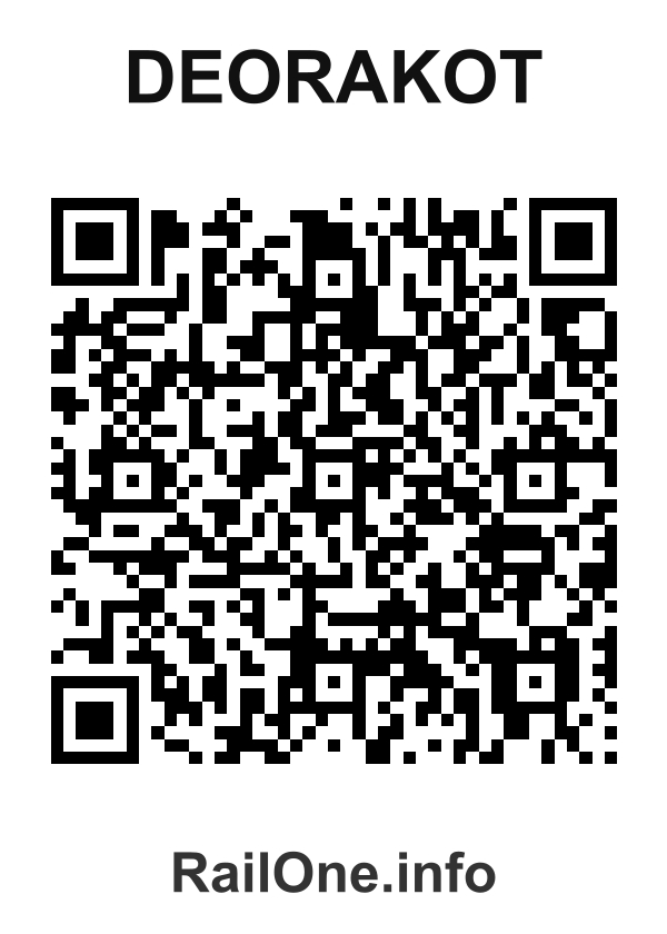 RailOne QR Code for Deorakot station