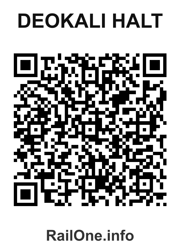 RailOne QR Code for Deokali Halt station