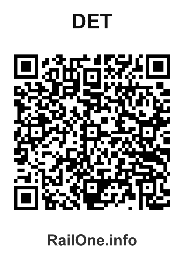RailOne QR Code for Det station