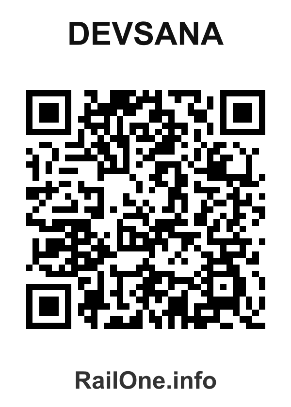 RailOne QR Code for Devsana station