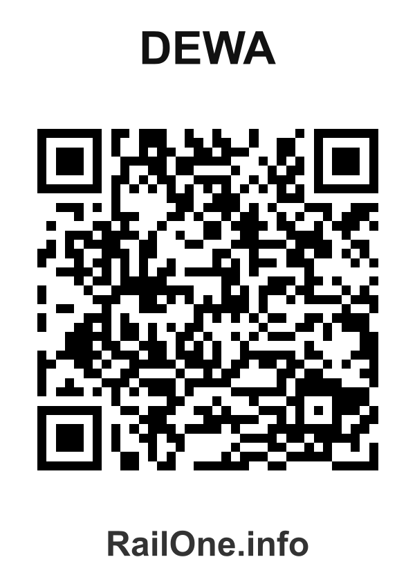 RailOne QR Code for Dewa station