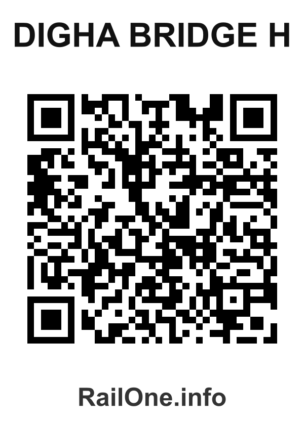 RailOne QR Code for Digha Bridge H station