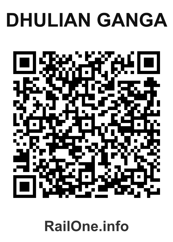RailOne QR Code for Dhulian Ganga station