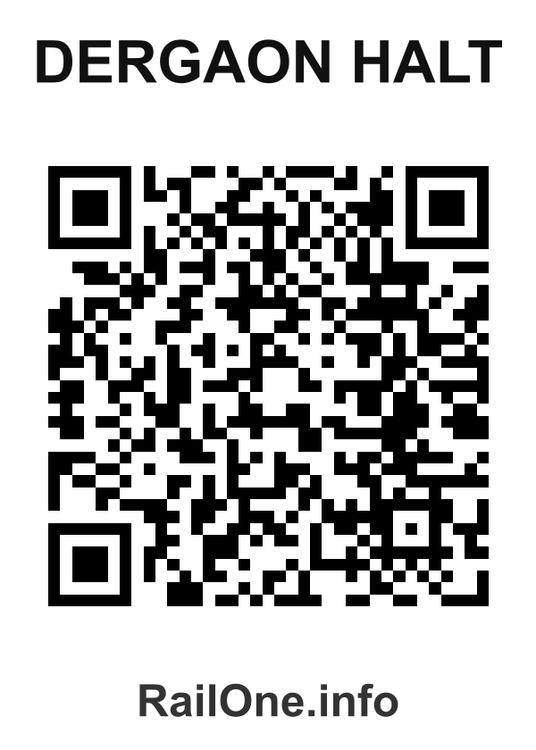 RailOne QR Code for Dergaon Halt station