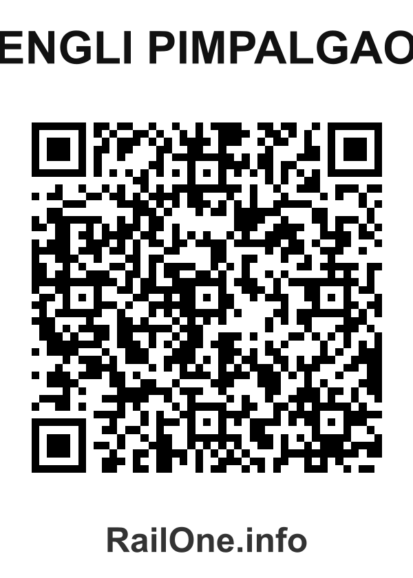 RailOne QR Code for Dengli Pimpalgaon station